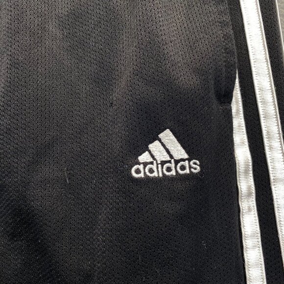 ADIDAS‎ Boys Sweat Pants  Basketball -Black Size Medium,Pockets,Wide Leg,Comfort - Picture 9 of 11